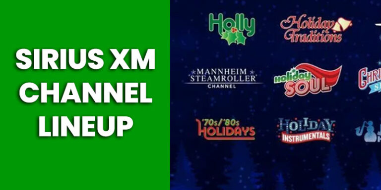 Sirius XM Channel Lineup